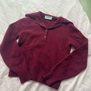 Sold Out NYC burgundy wools sweater